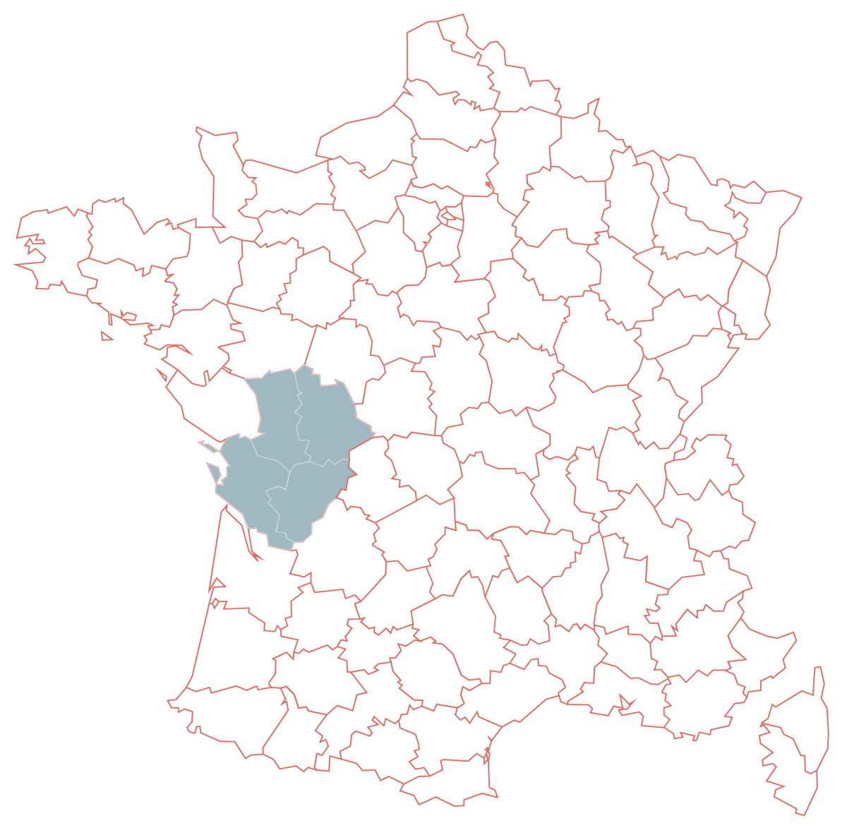map of south-west france