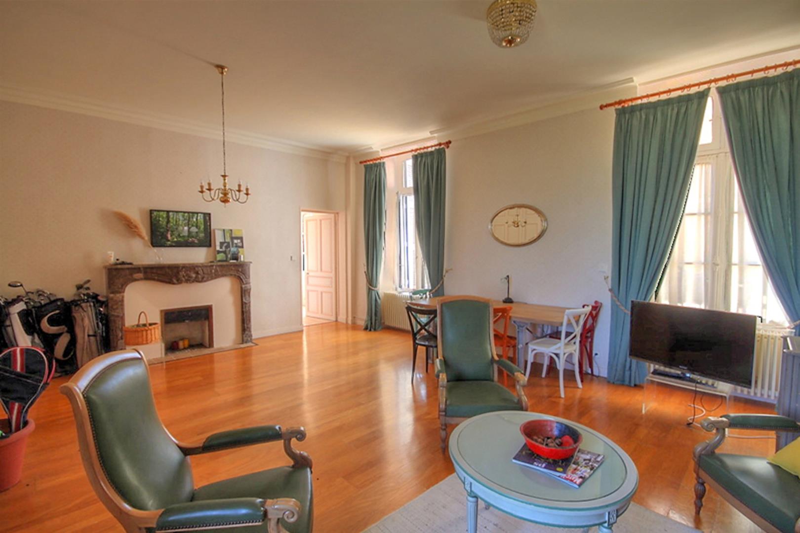 1 bed château apartment, pool & park of 8 hectares, adjacent golf course