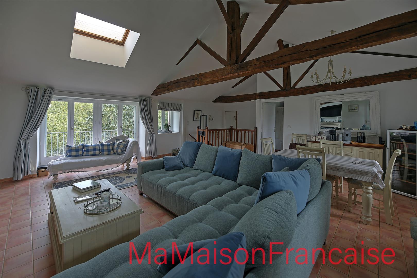 Luxury 2 bedroom duplex in grounds of chateau adjacent to 27 hole golf course