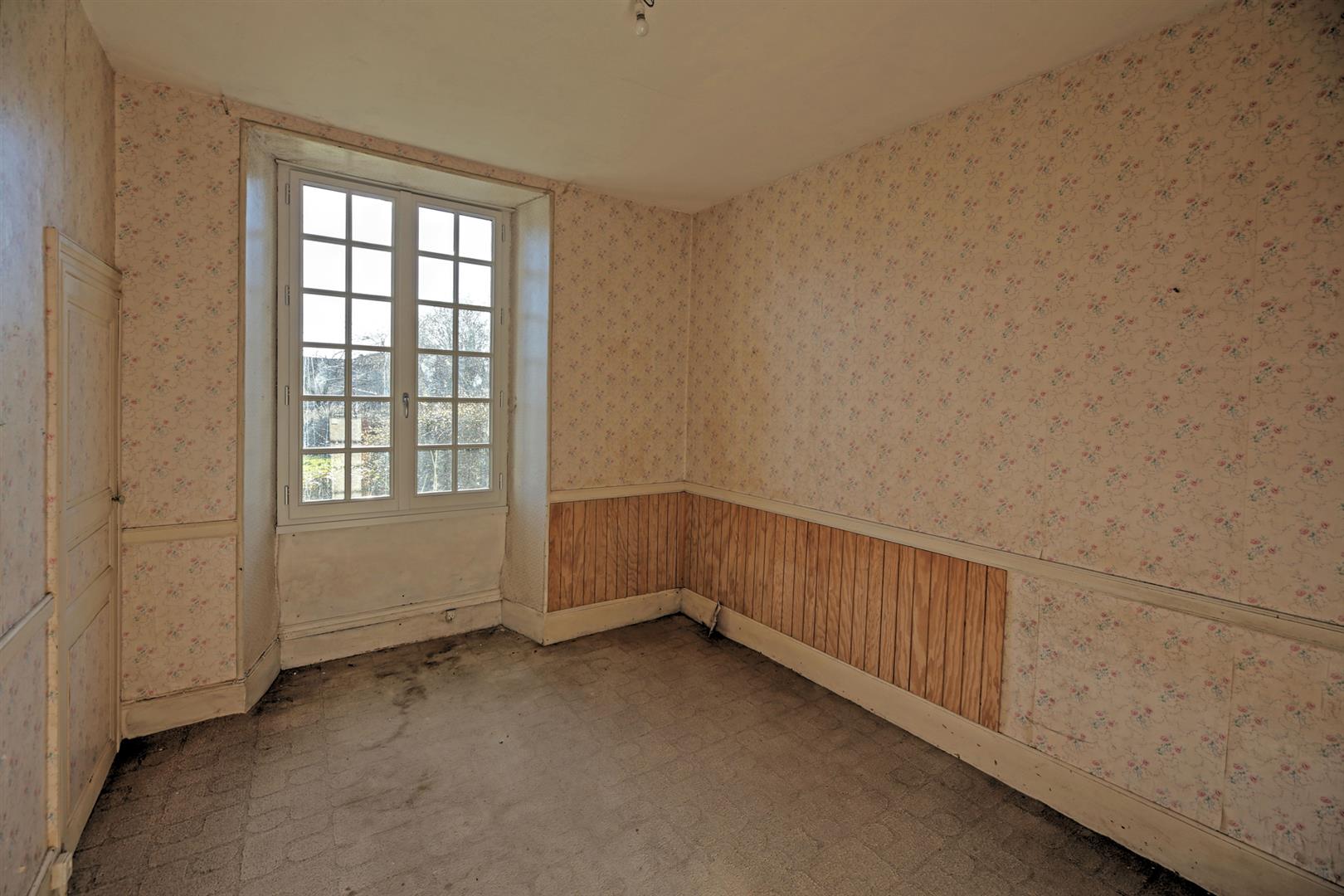 Imposing maison de maître in town with 3 receptions, 5bed/2 bath, surrounding gardens for updating