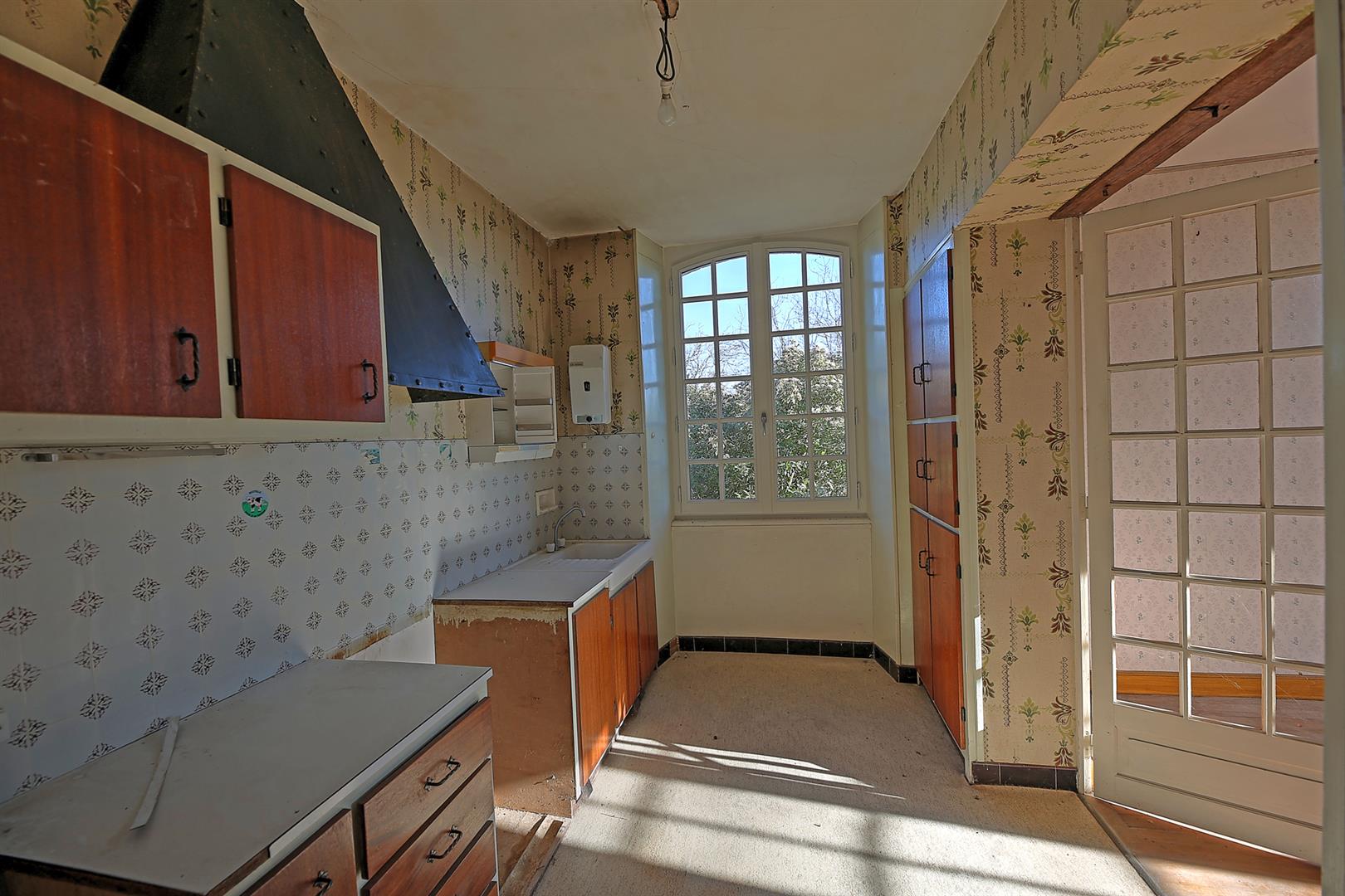 Imposing maison de maître in town with 3 receptions, 5bed/2 bath, surrounding gardens for updating