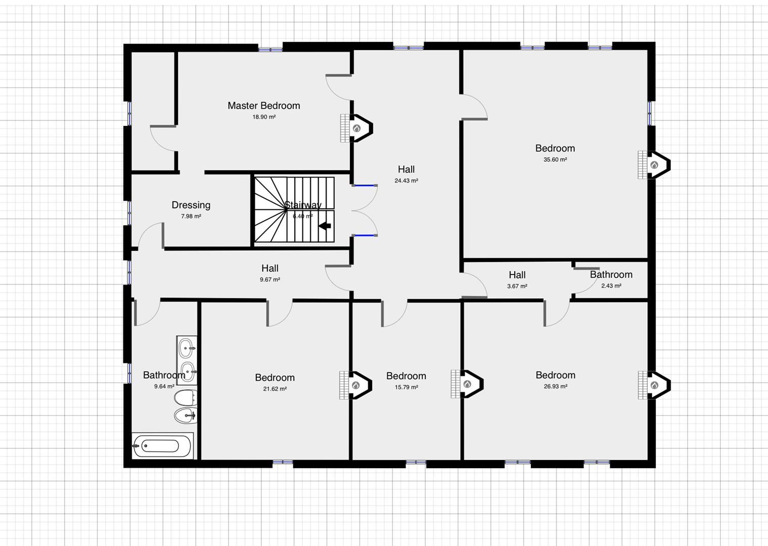 Magnificent Maison de Maître in a town offering spacious, light filled rooms, outbuildings & 5642m2 of land