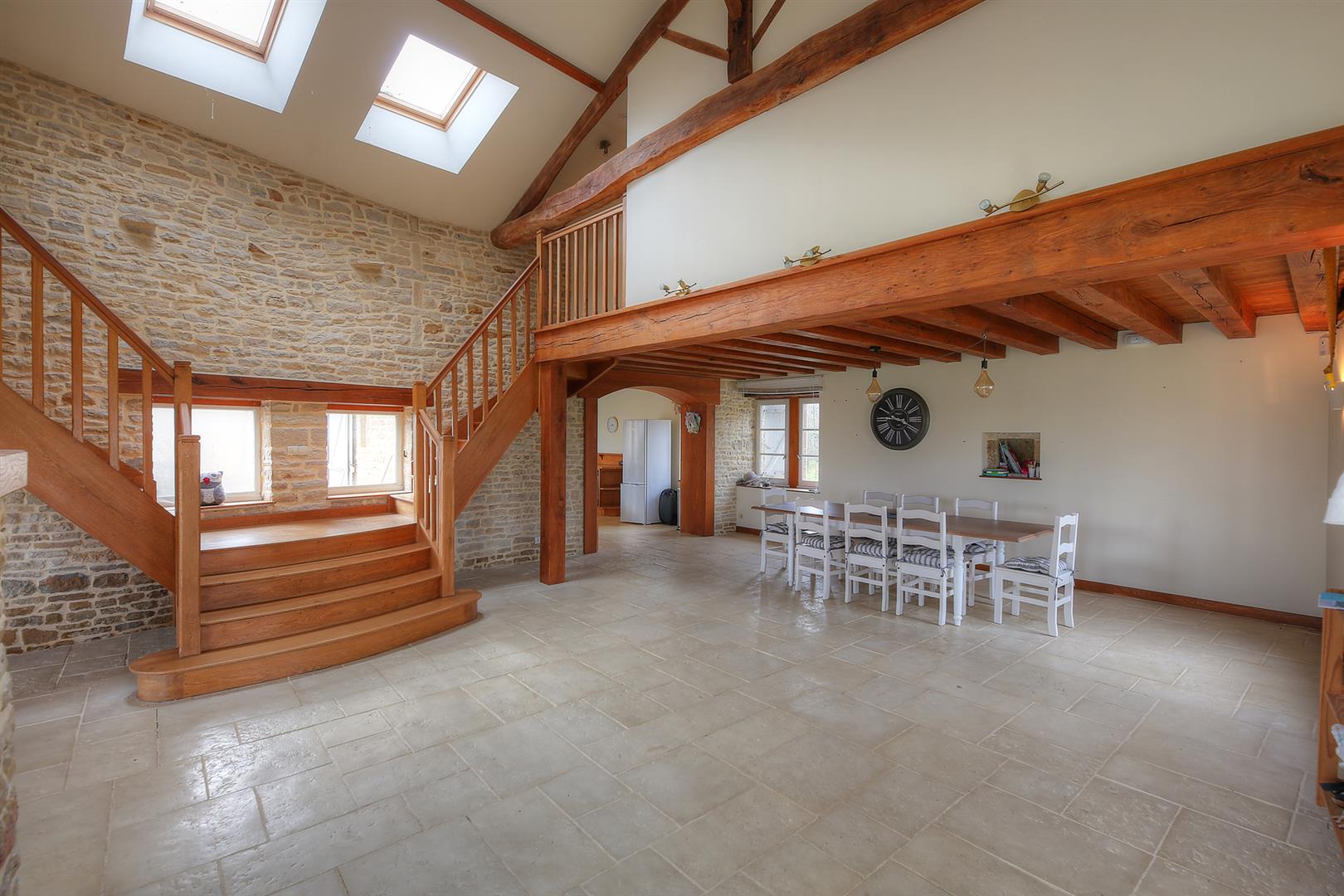 Spacious and light filled barn conversion with guest cottage and 2 acres of gardens.