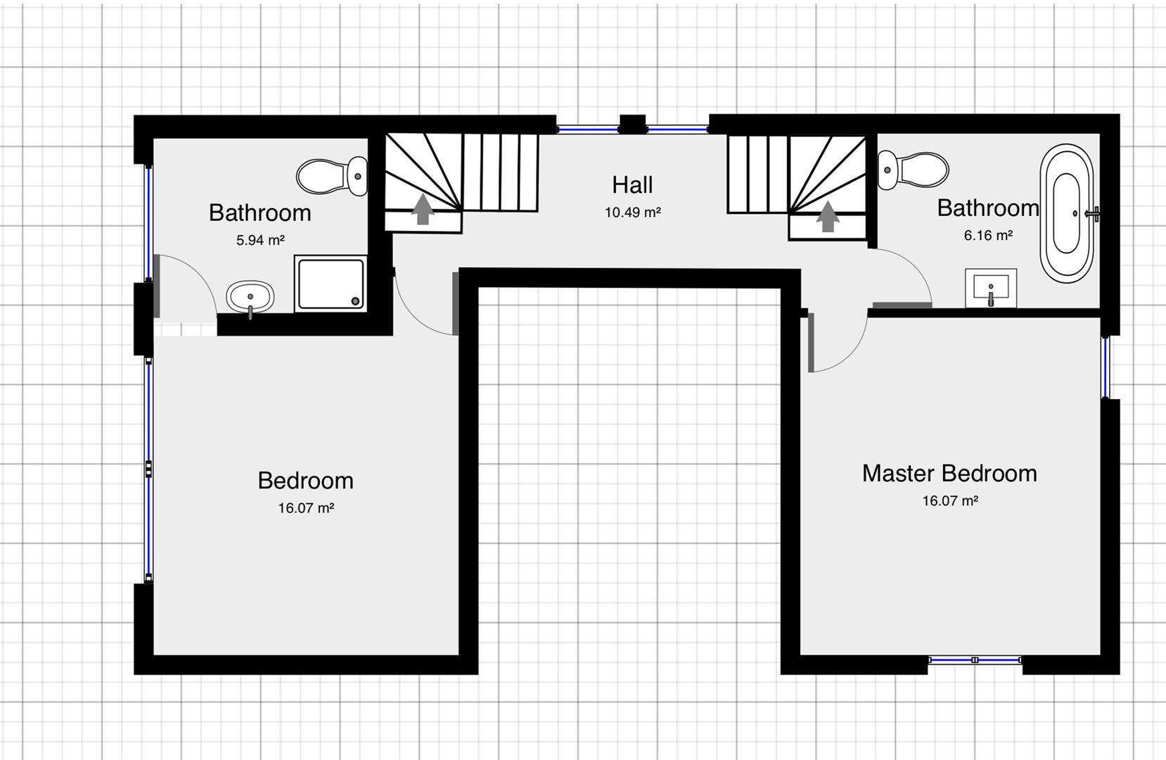 Spacious and light filled barn conversion with guest cottage and 2 acres of gardens.