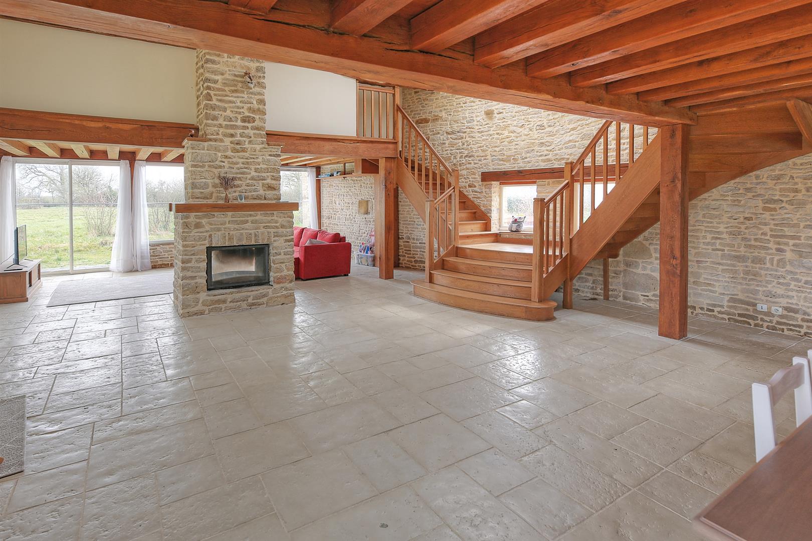 Spacious and light filled barn conversion with guest cottage and 2 acres of gardens.