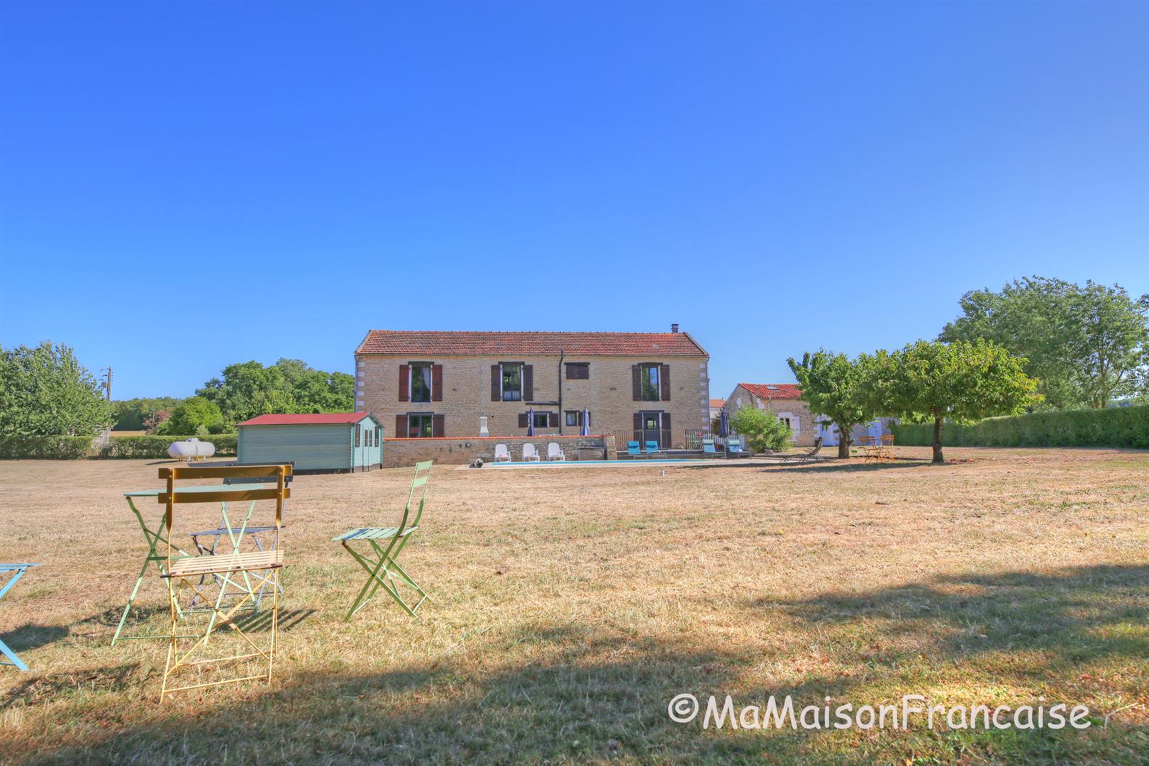 Stunning Detached Barn Conversion with Cottage, Heated Pool, 5 Beds, 4 Baths