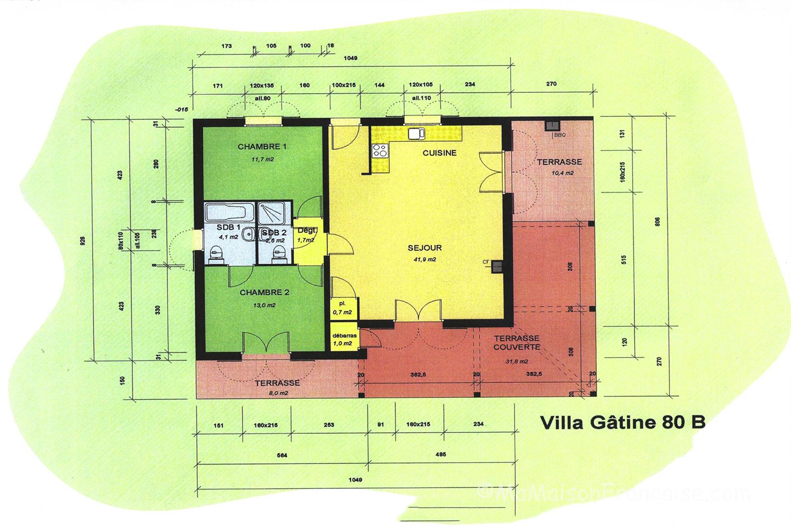 Well maintained 2bed/2bath Villa, communal swimming pool close to a 27 hole golf course